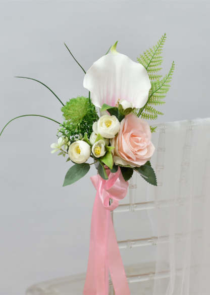 5 PCS Wedding Aisle Chair Flower Decorations