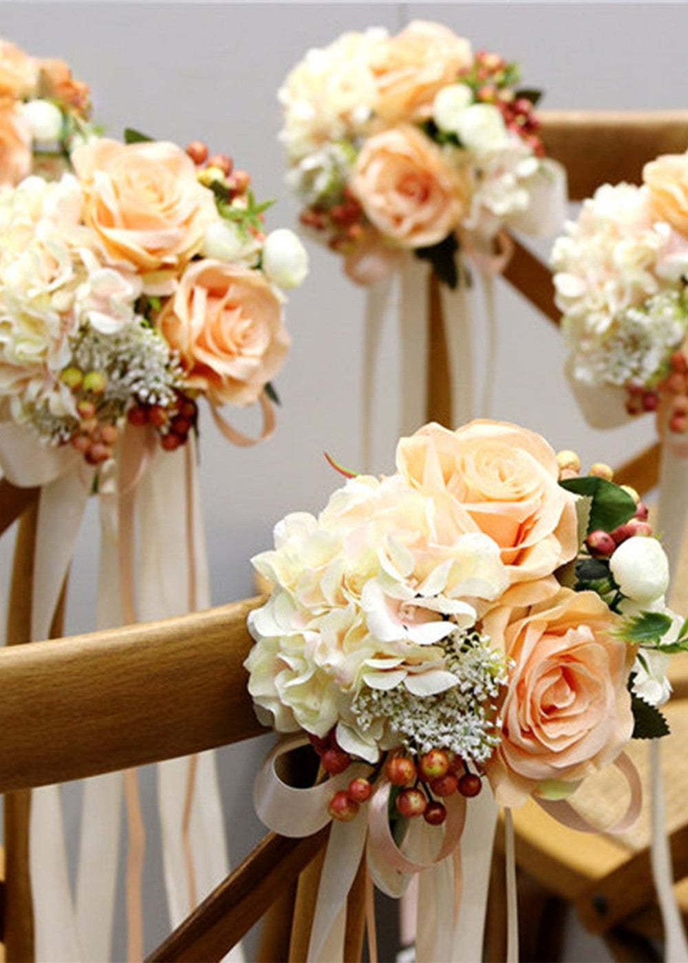 Handmade Wedding Aisle Chair Flowers