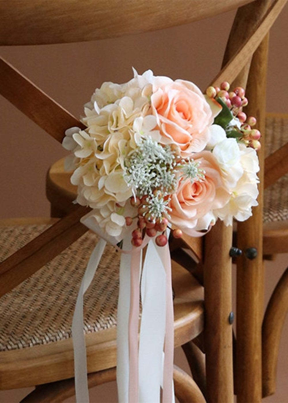 Handmade Wedding Aisle Chair Flowers