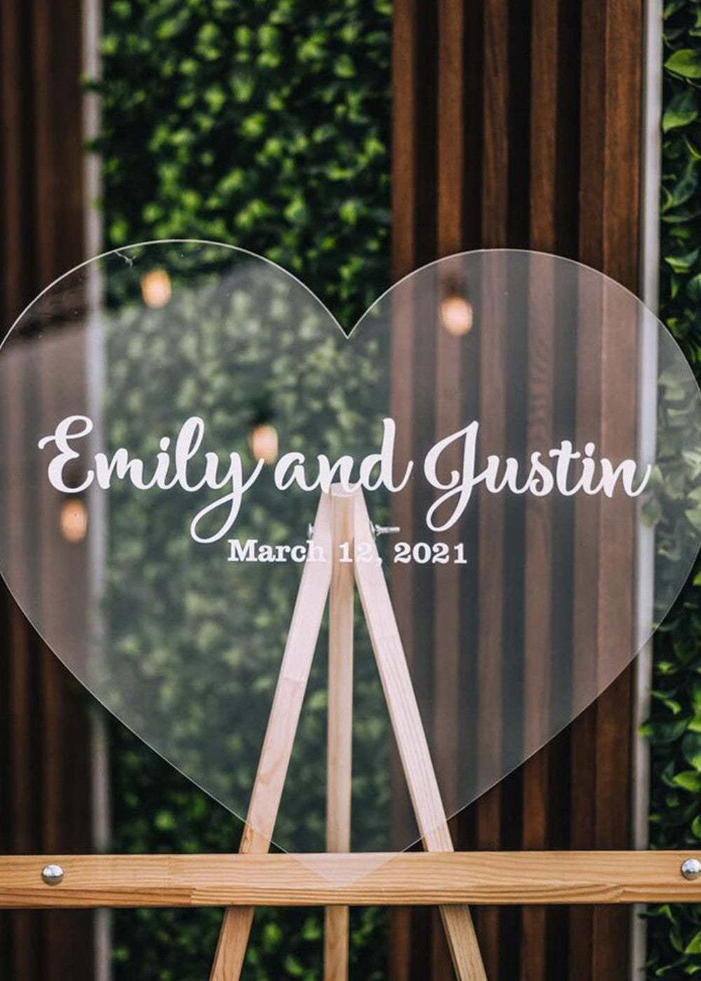 Alternative Clear Acrylic Wedding Guestbook