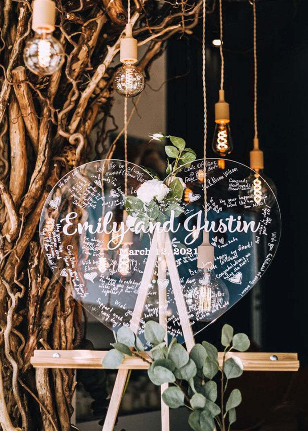Alternative Clear Acrylic Wedding Guestbook