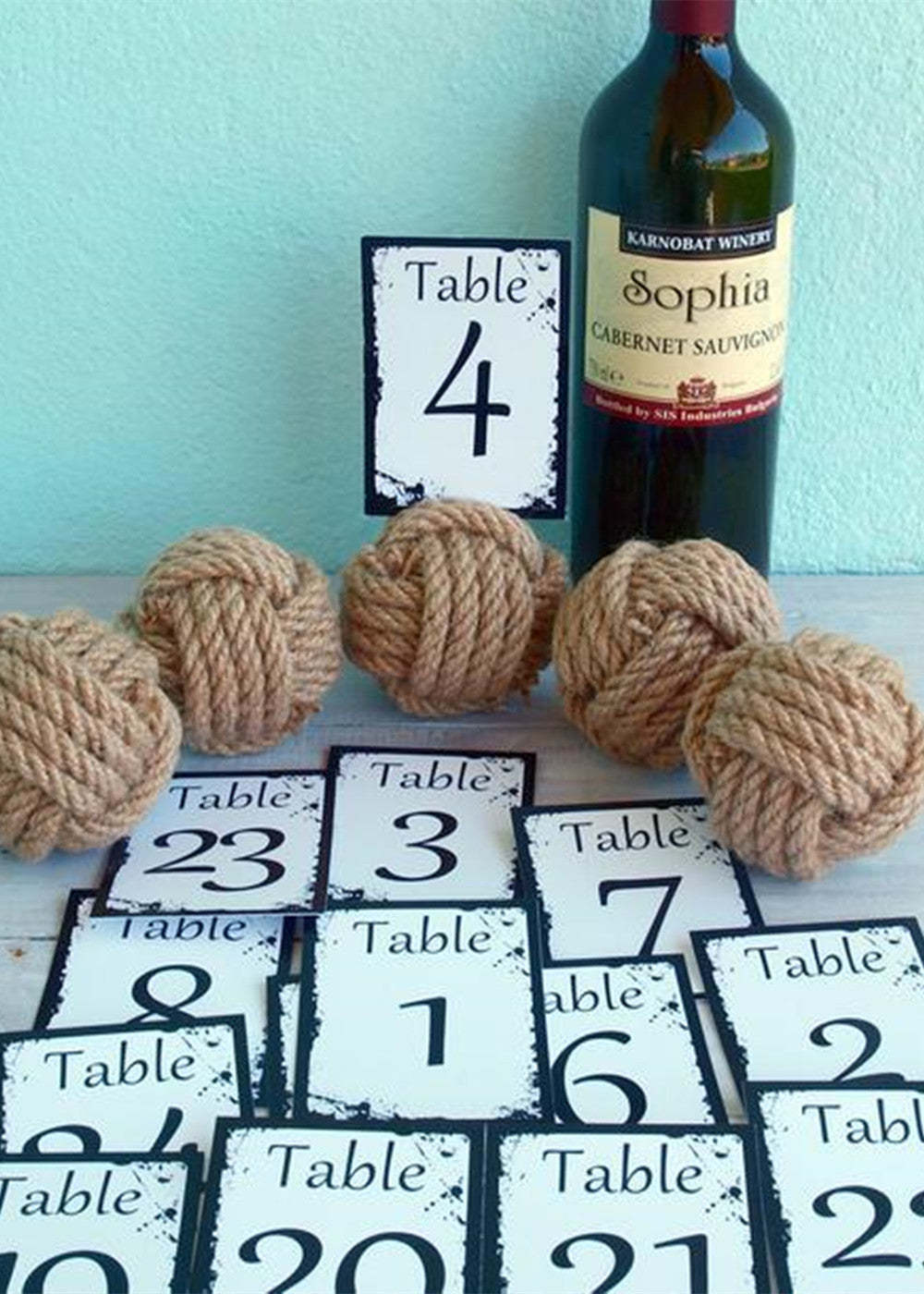 10 PCS Monkey Fist Knots Cards Holder