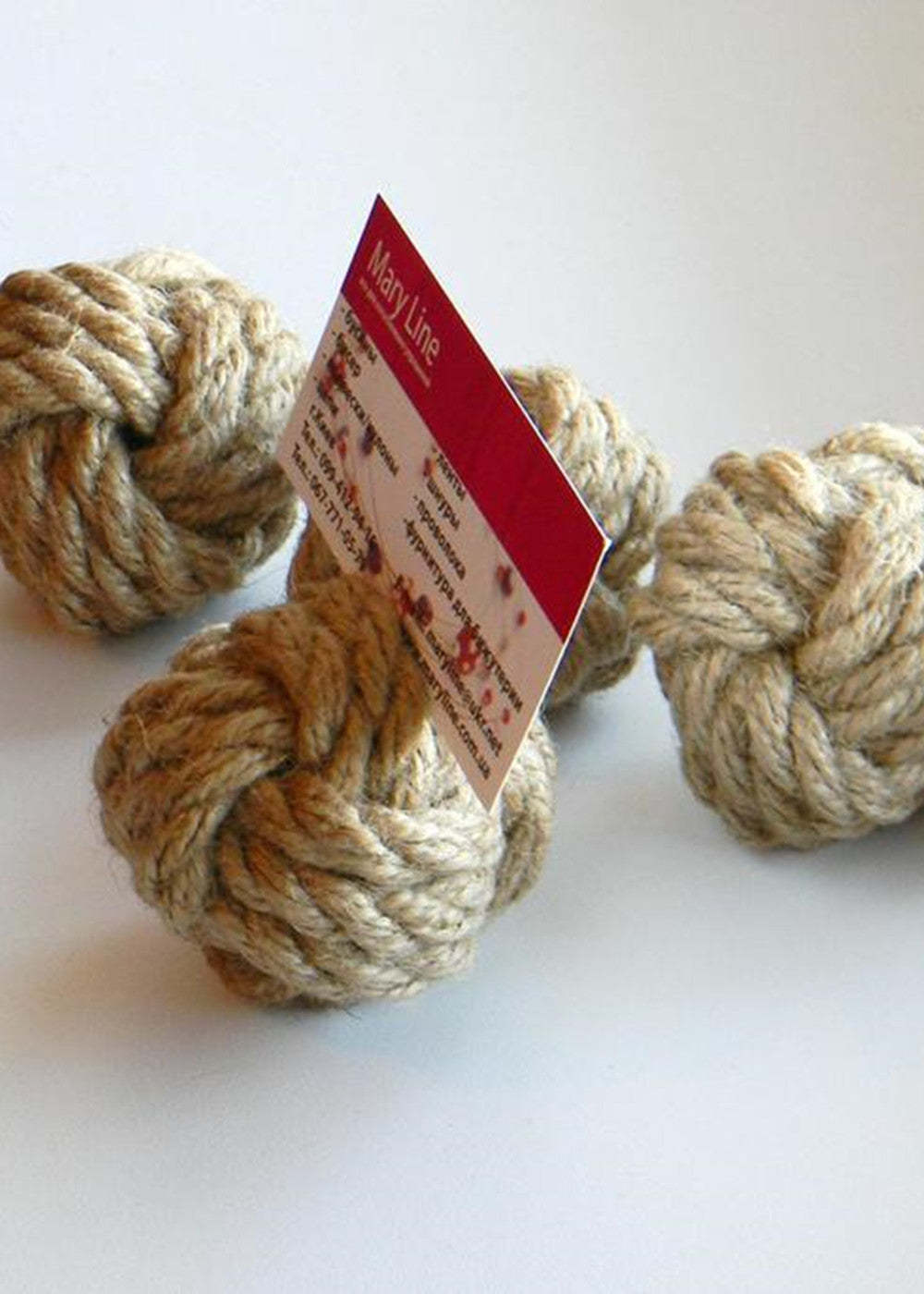 10 PCS Monkey Fist Knots Cards Holder