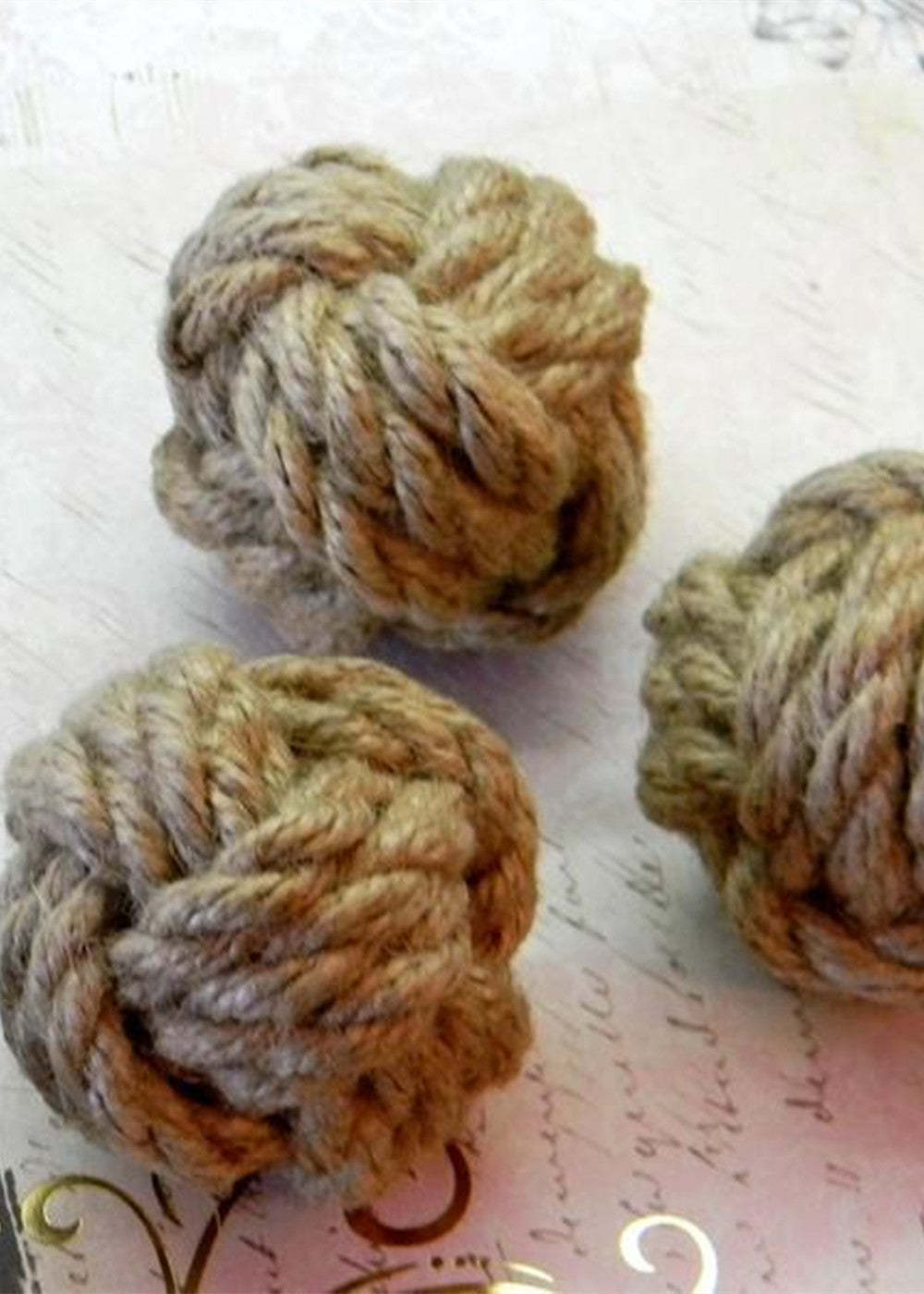 10 PCS Monkey Fist Knots Cards Holder