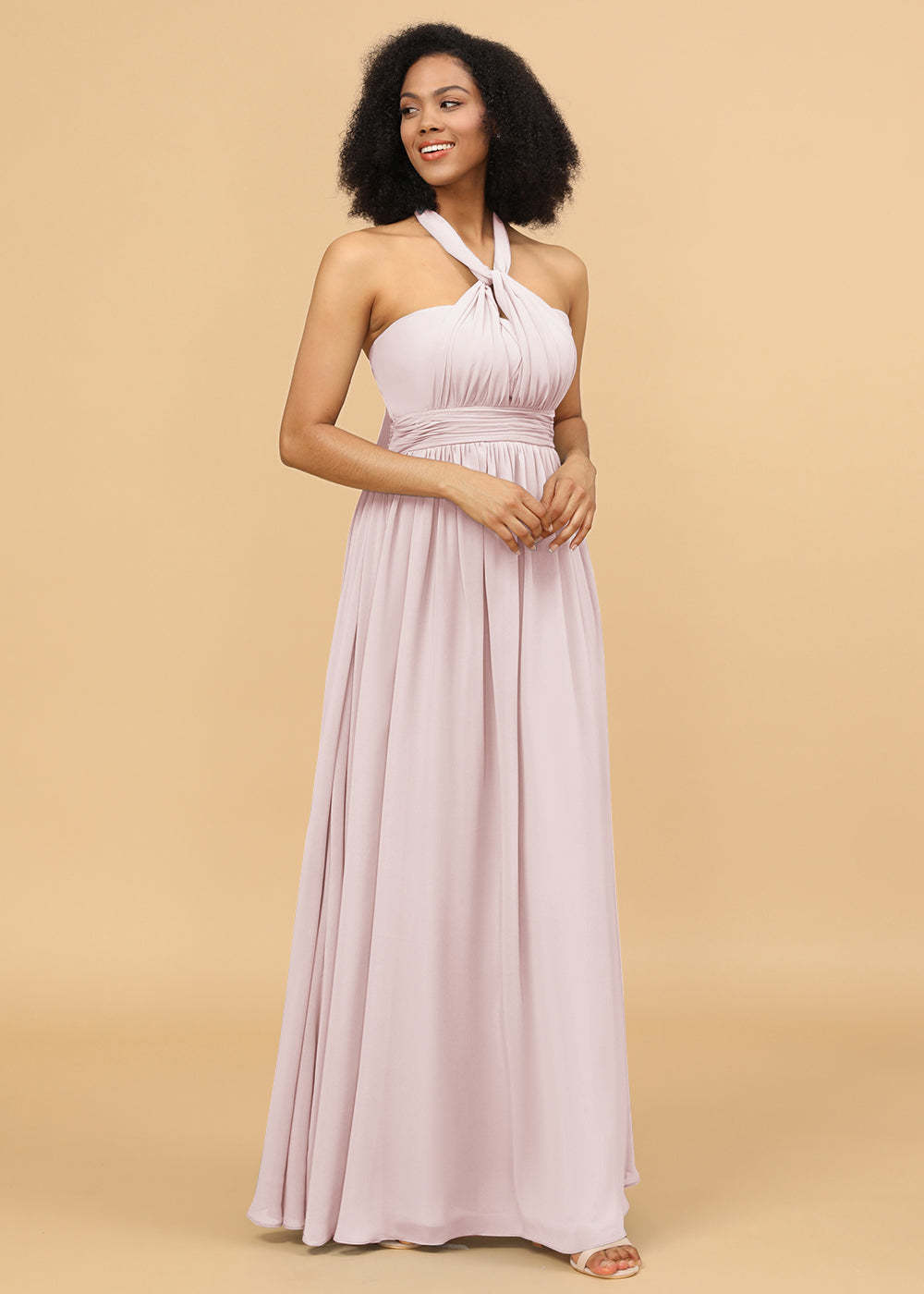 Multiway Wrap Chiffon Maxi Bridesmaid Dress