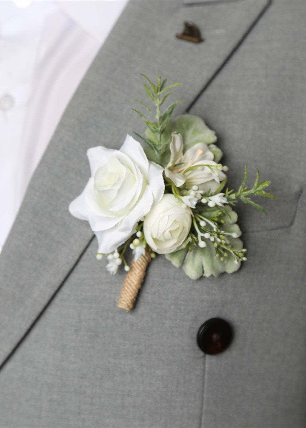 Wedding boutonniere for Groom and Best Man