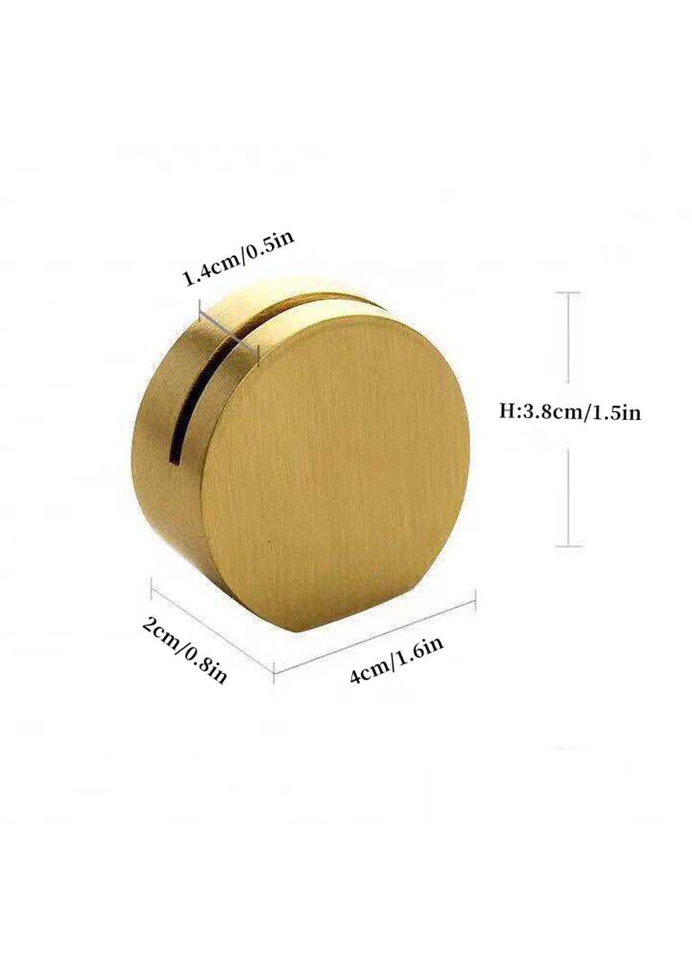 Brass Geometric Shape Place Cards Holder
