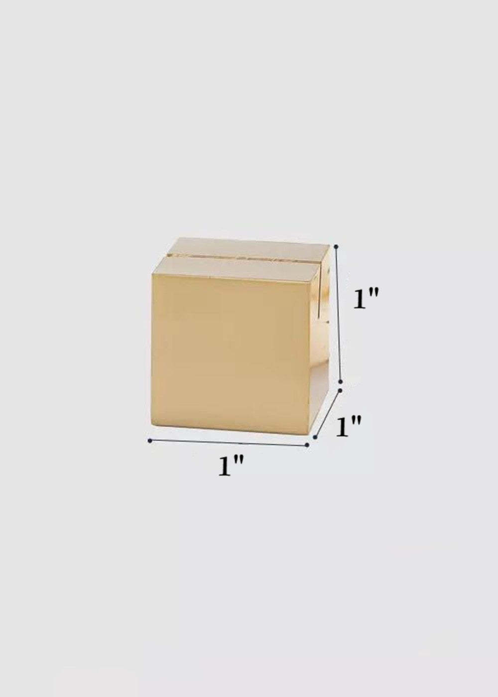 Brass Geometric Shape Place Cards Holder
