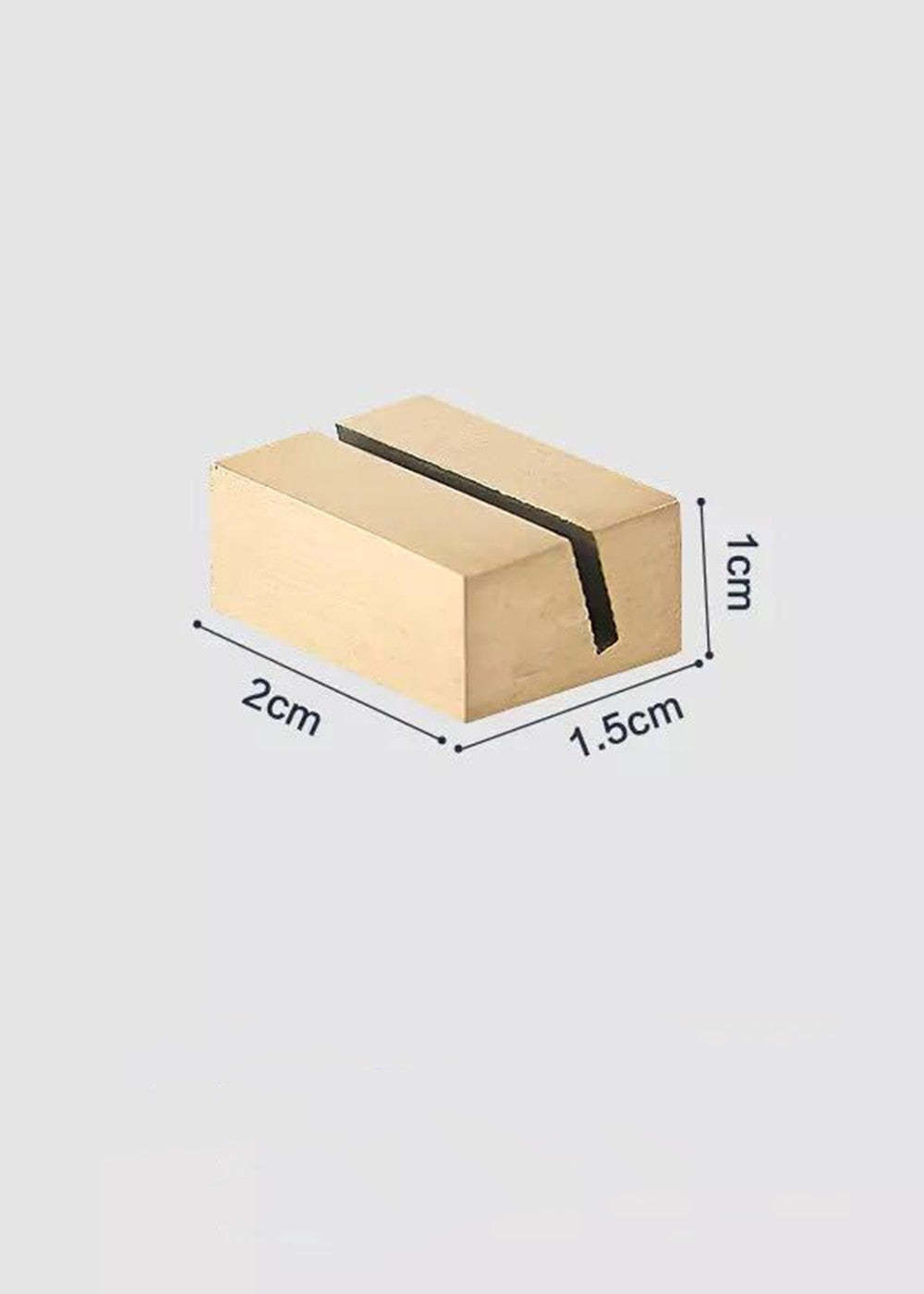 Brass Geometric Shape Place Cards Holder
