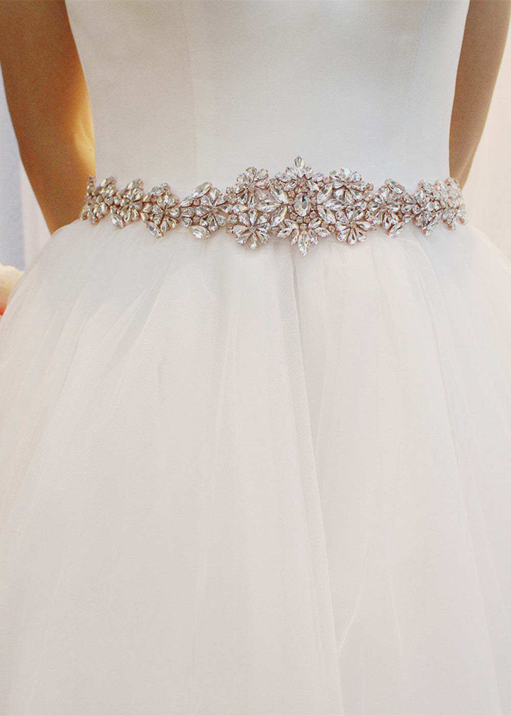 Bridal Dress Crystal Belt Sash