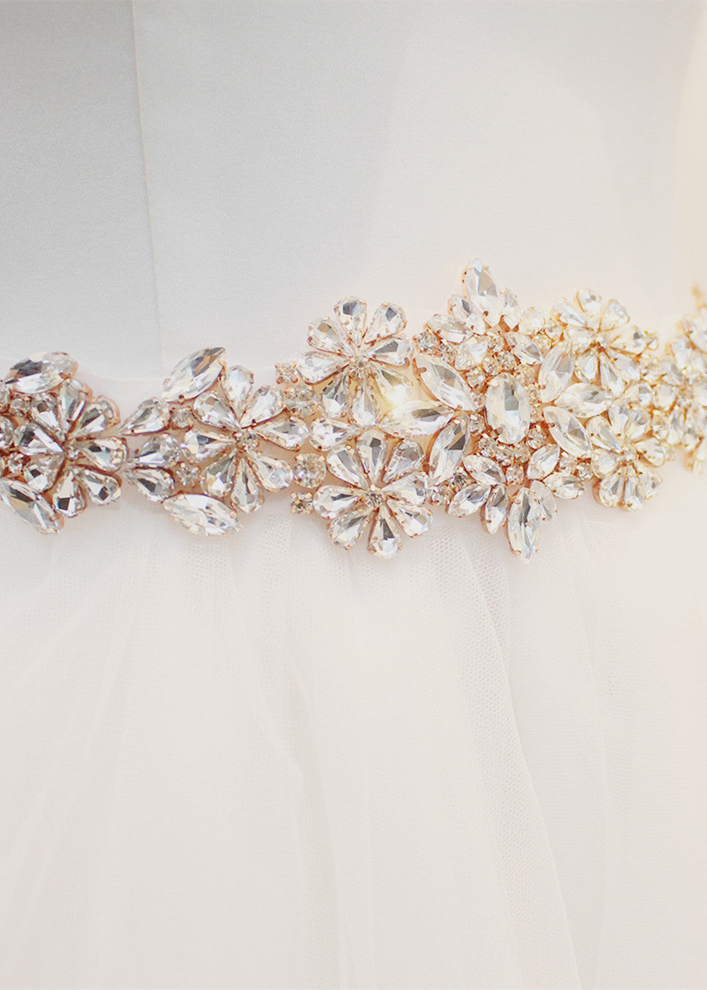 Bridal Dress Crystal Belt Sash