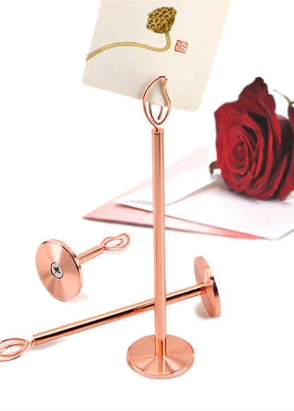 4 PCS Metal Candle Table Cards Holder