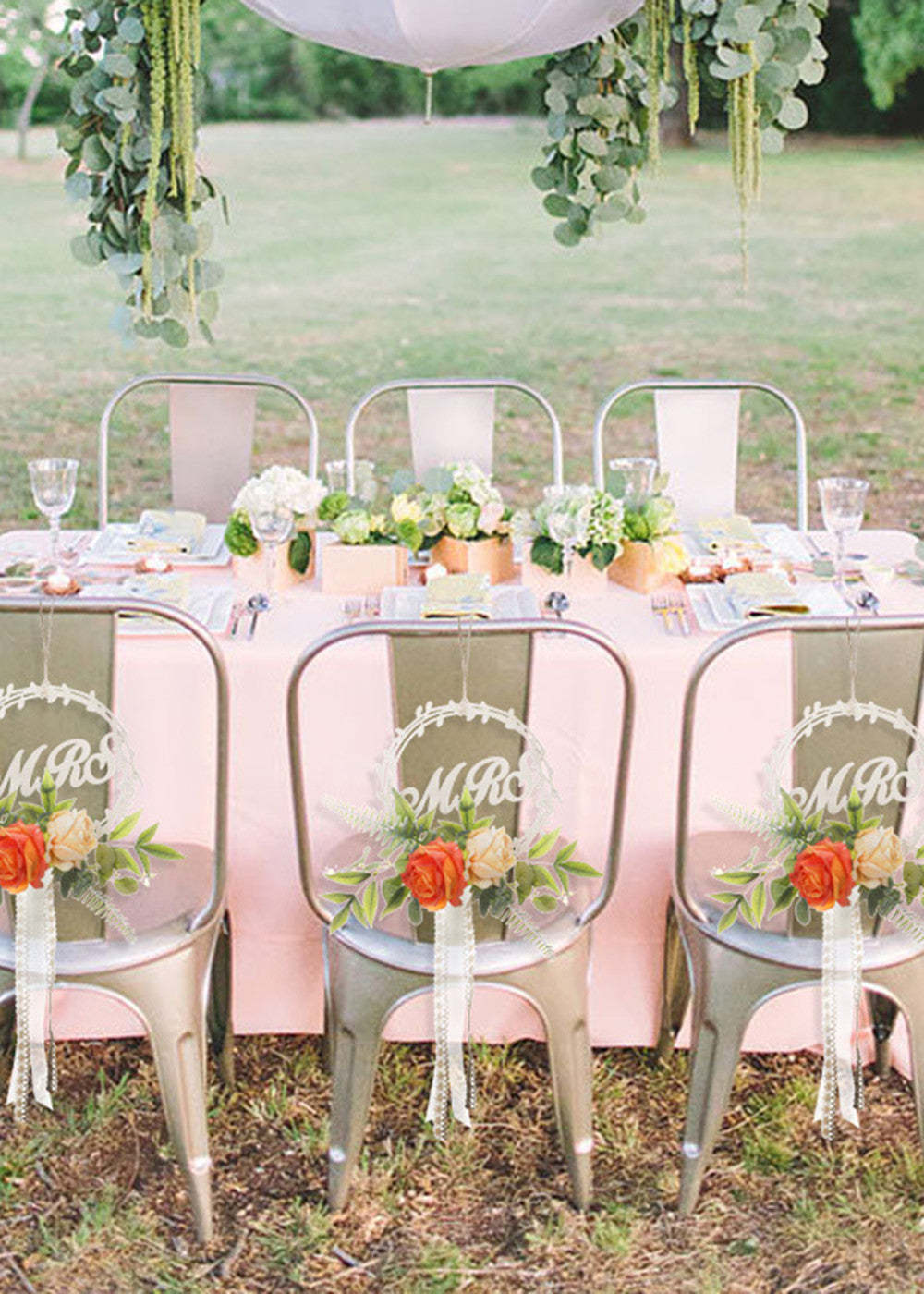Wedding Aisle and Chair Flower Decorations