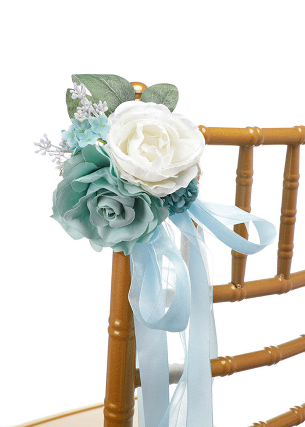 2 PCS Chair Aisle Decor flowers