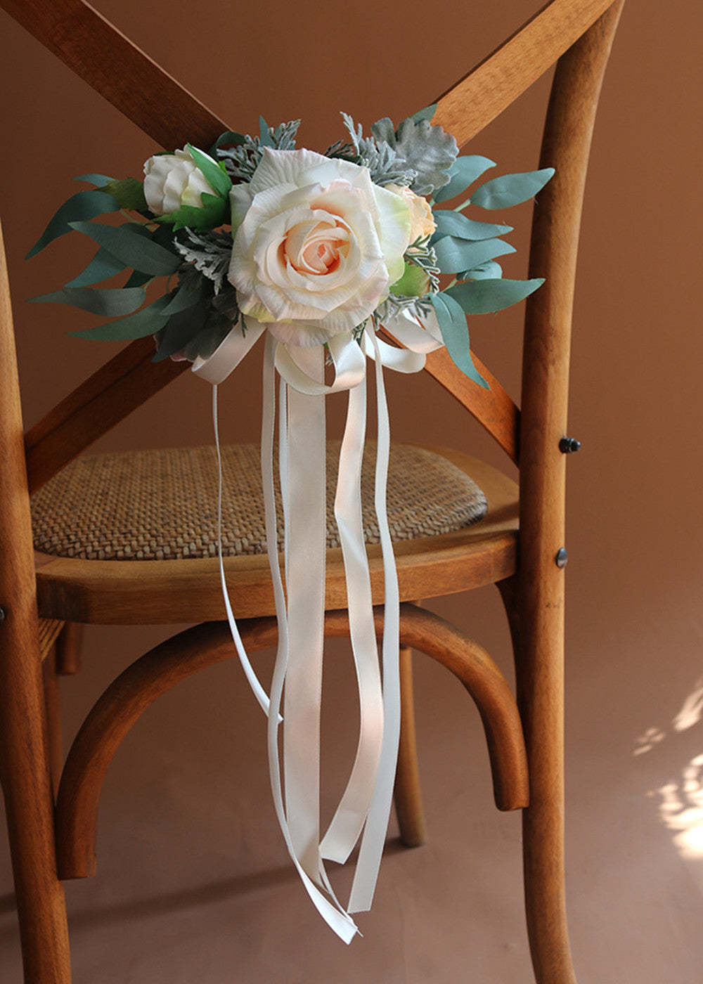Set of 5 Wedding Artificial Flower Chair Decoration
