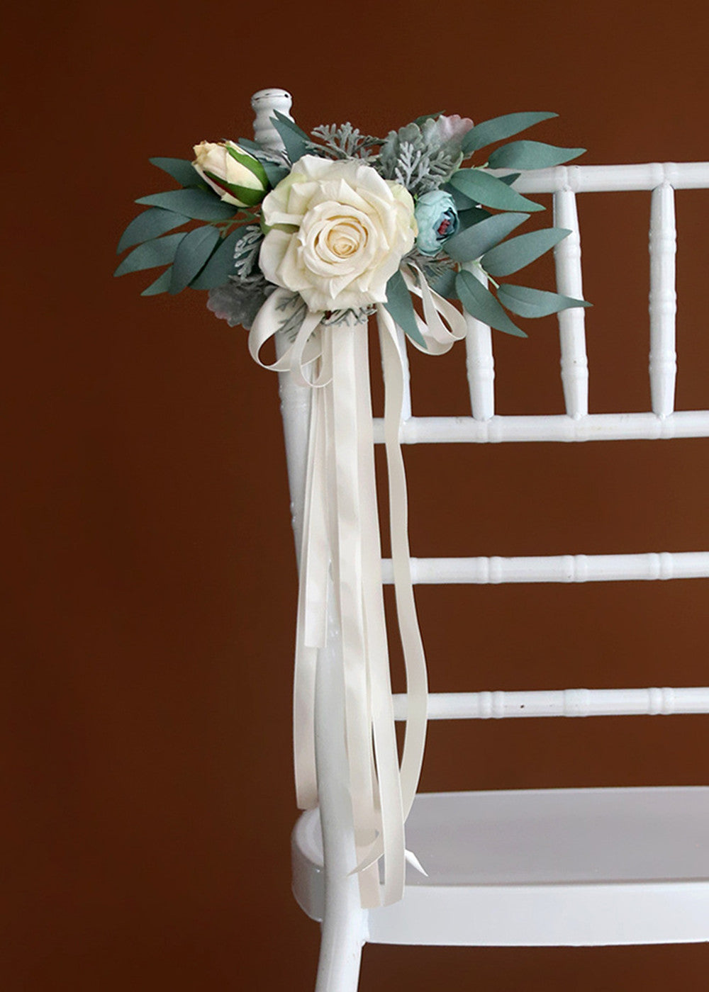 Set of 5 Wedding Artificial Flower Chair Decoration