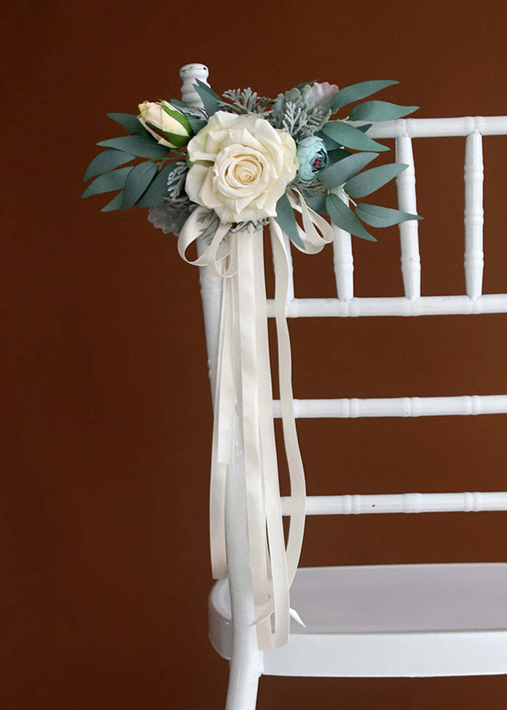 Set of 5 Wedding Artificial Flower Chair Decoration