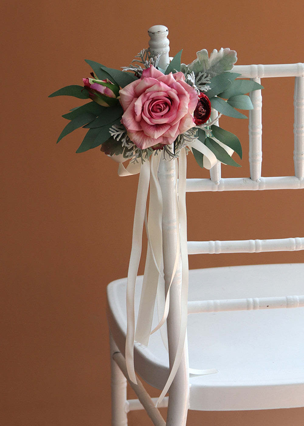 Set of 5 Wedding Artificial Flower Chair Decoration