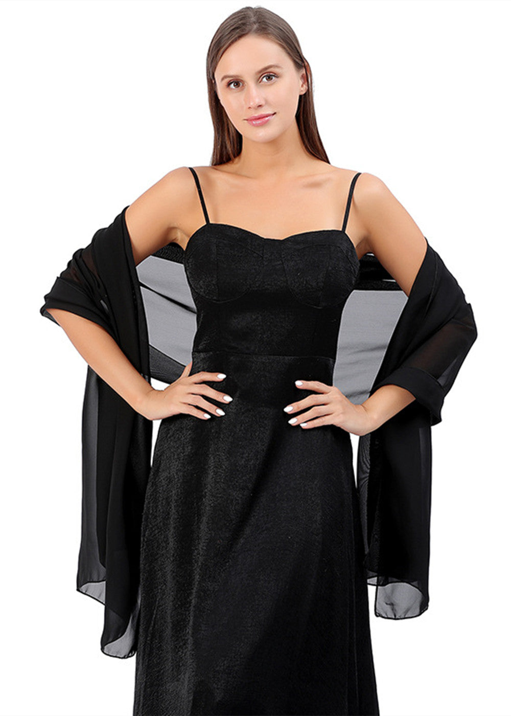 Black shawl for cocktail hot sale dress