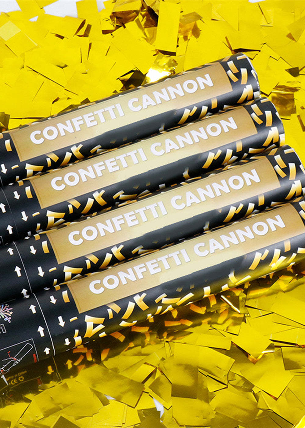Multicolor Handheld Confetti Popper Cannon 12" (Set of 2)
