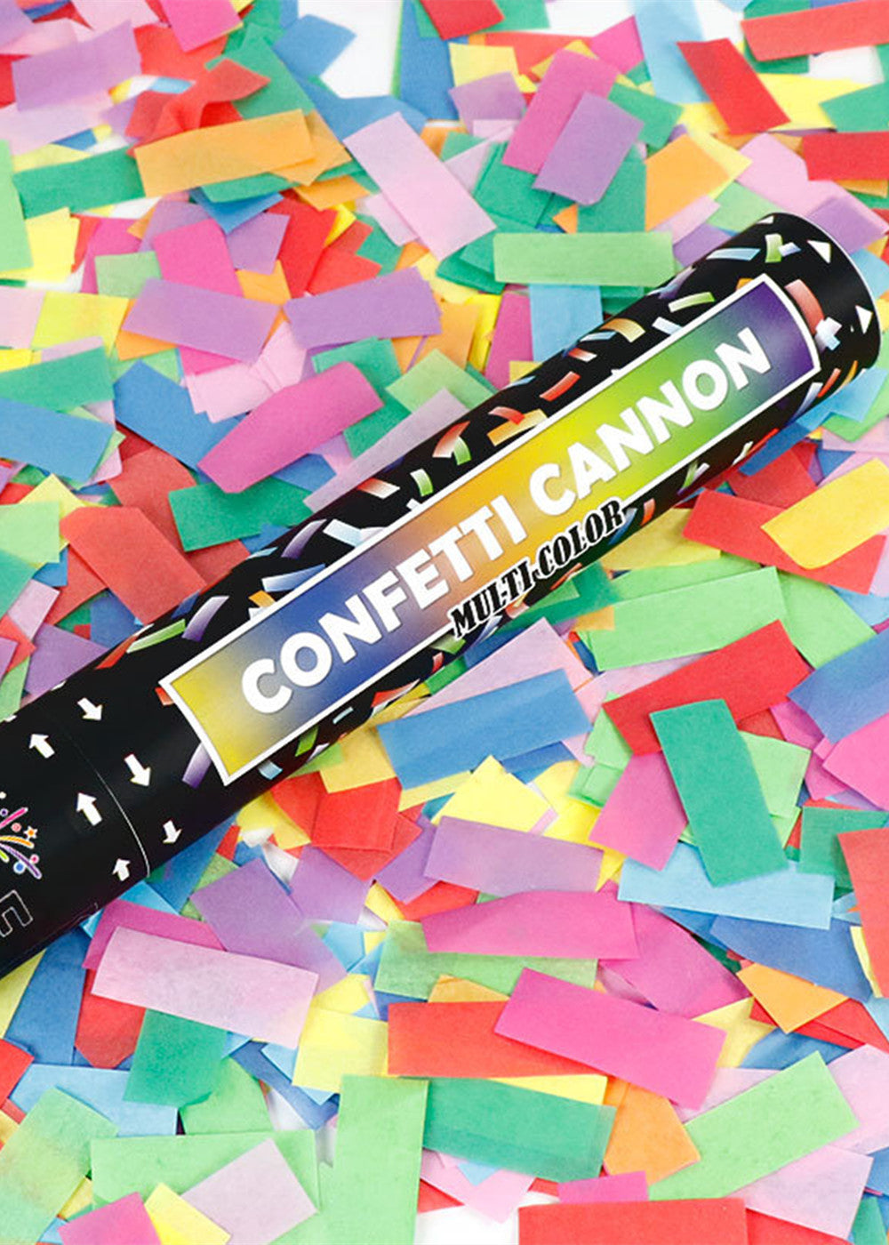 Multicolor Handheld Confetti Popper Cannon 12" (Set of 2)
