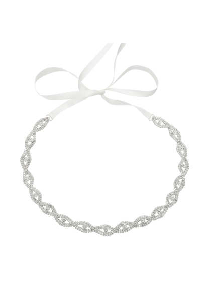 Silver Crystal Wedding Dress Belt