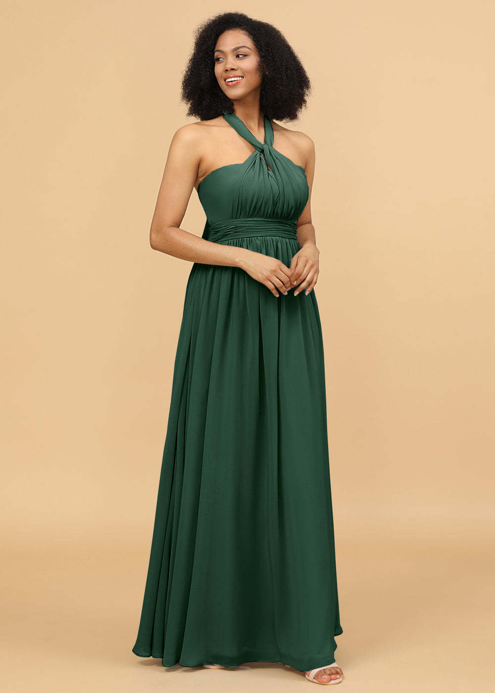 Multiway Wrap Chiffon Maxi Bridesmaid Dress