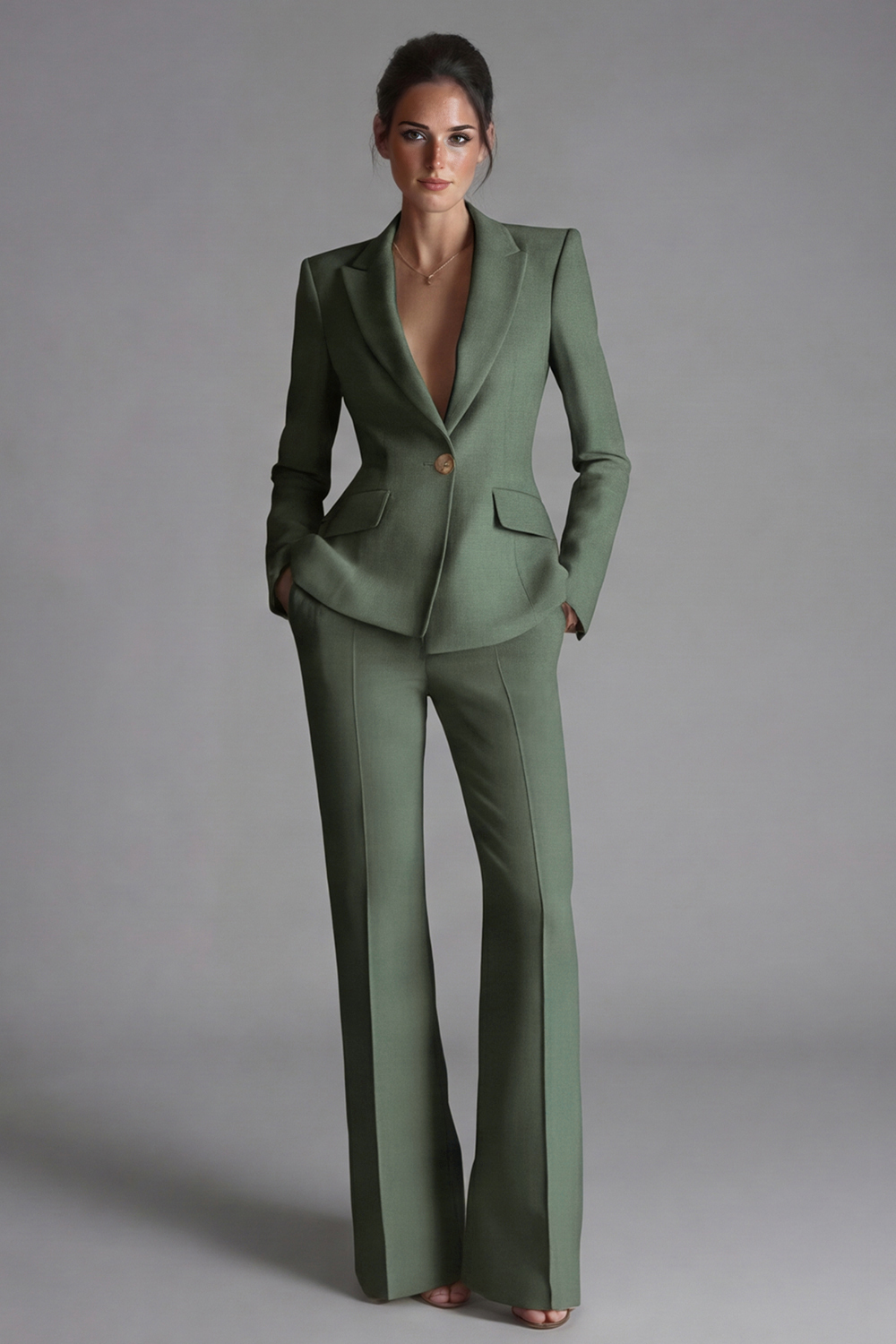 2 Piece Single Pink Breasted Slim Fit Peak Lapel Prom Suits