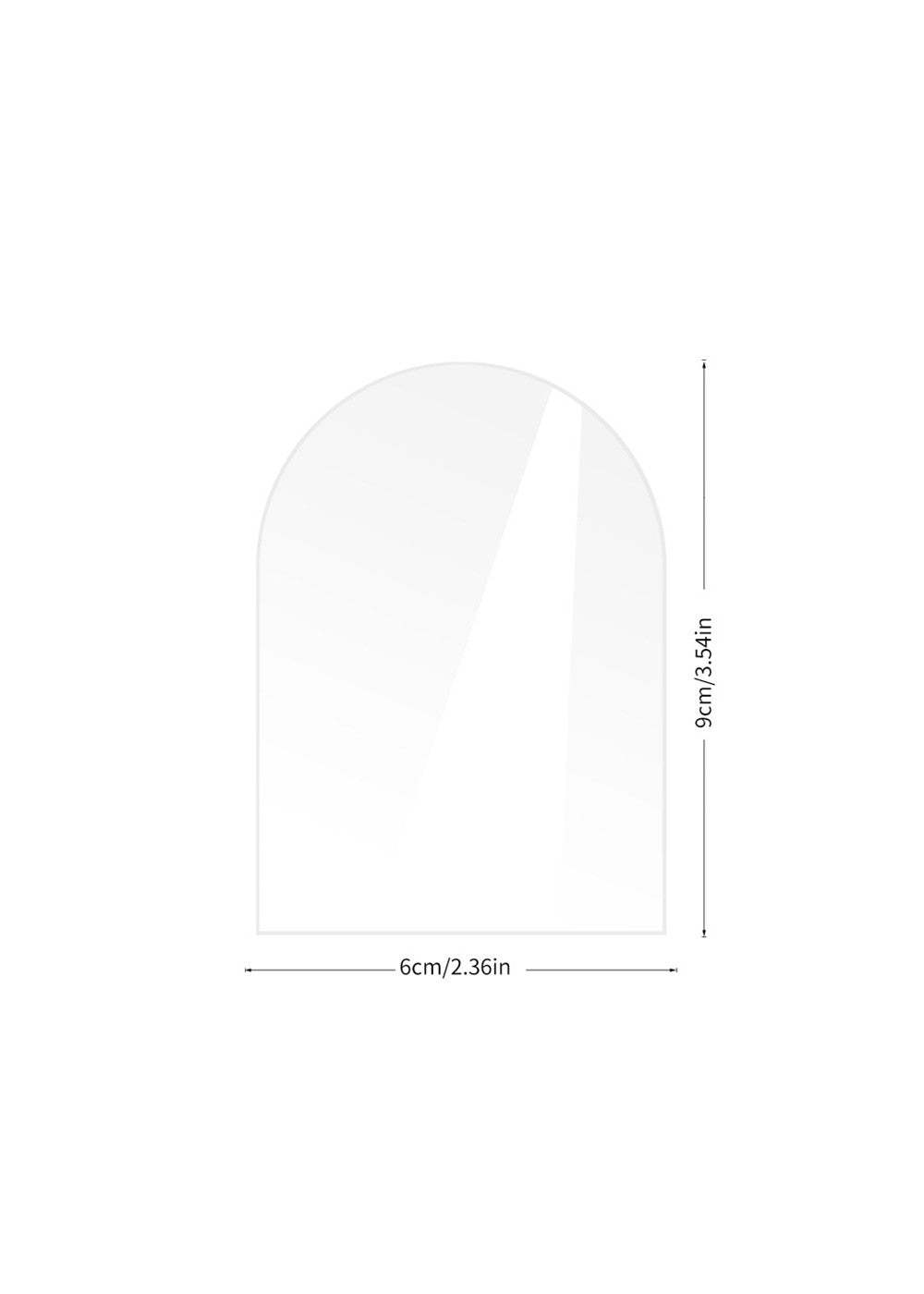 10 PCS DIY Blank Acrylic Table Sign with Hold