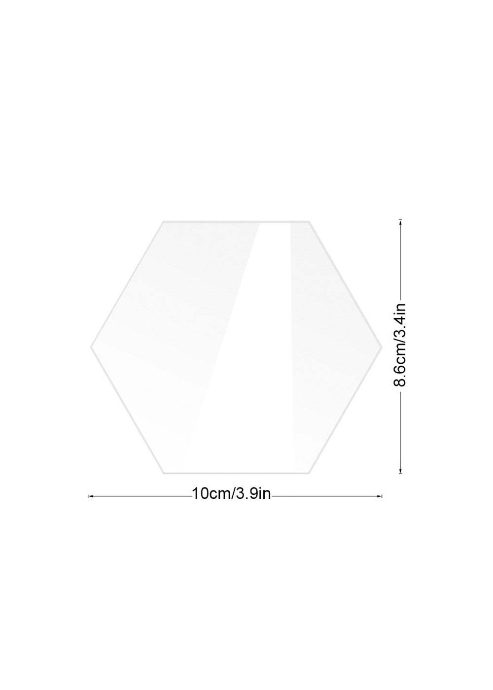 10 PCS DIY Blank Acrylic Table Sign with Hold