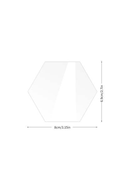 10 PCS DIY Blank Acrylic Table Sign with Hold