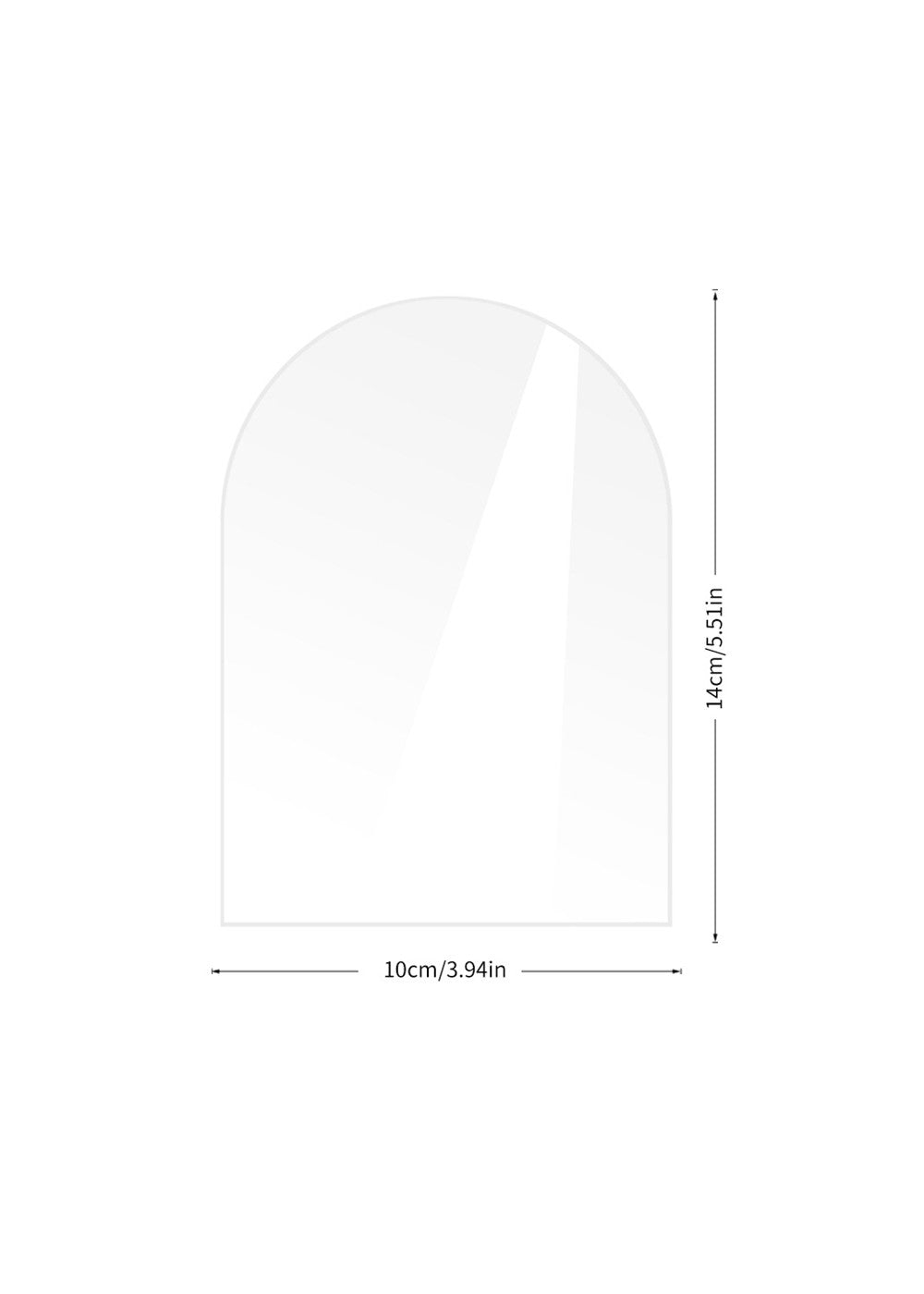 10 PCS DIY Blank Acrylic Table Sign with Hold