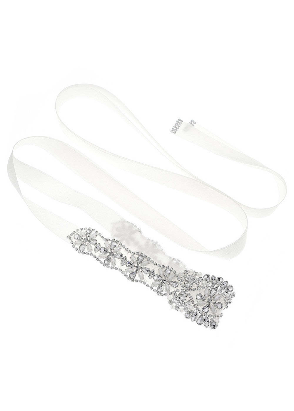 Silver Wedding Dress Belt Sash