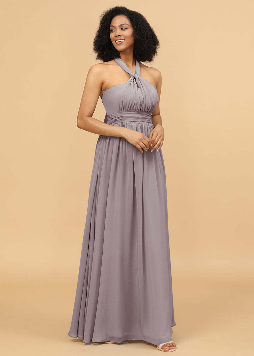 Multiway Wrap Chiffon Maxi Bridesmaid Dress