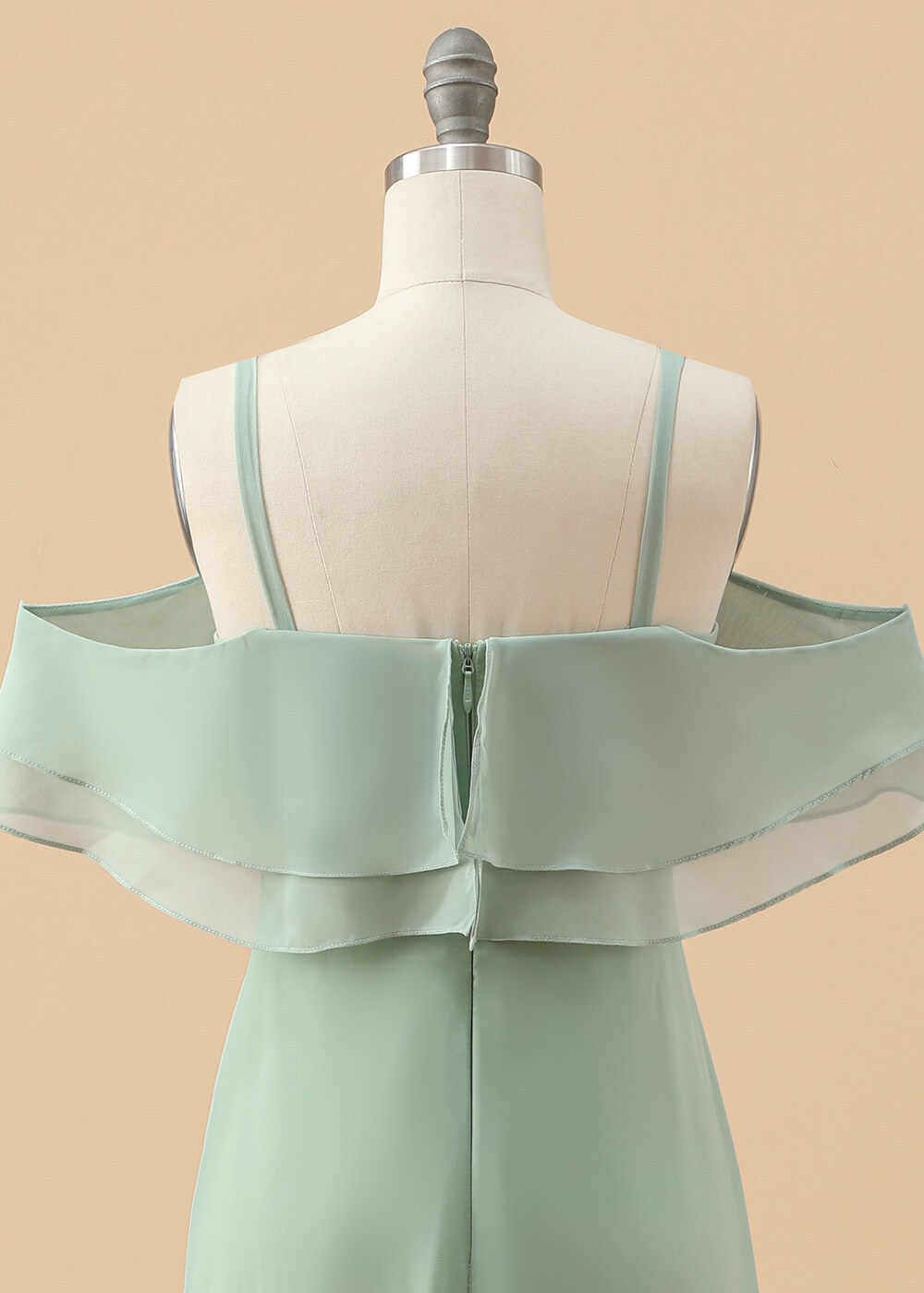 Off the Shoulder A-line Chiffon Junior Bridesmaid Dress
