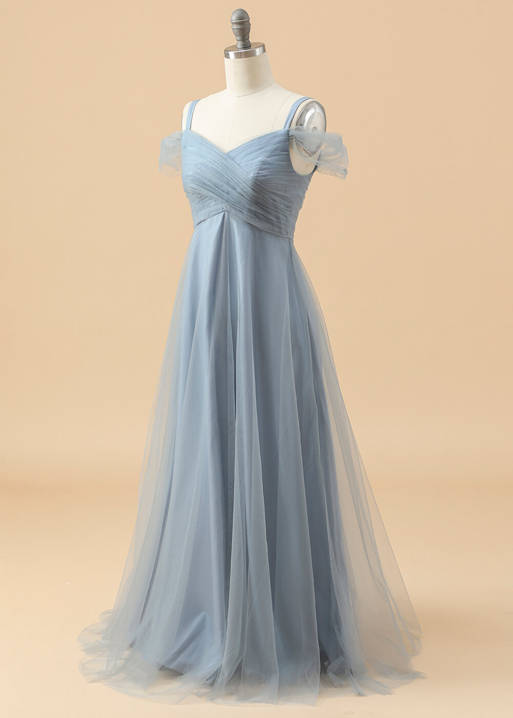 Sweetheart Neck Pleated Strap Junior Bridesmaid Dress