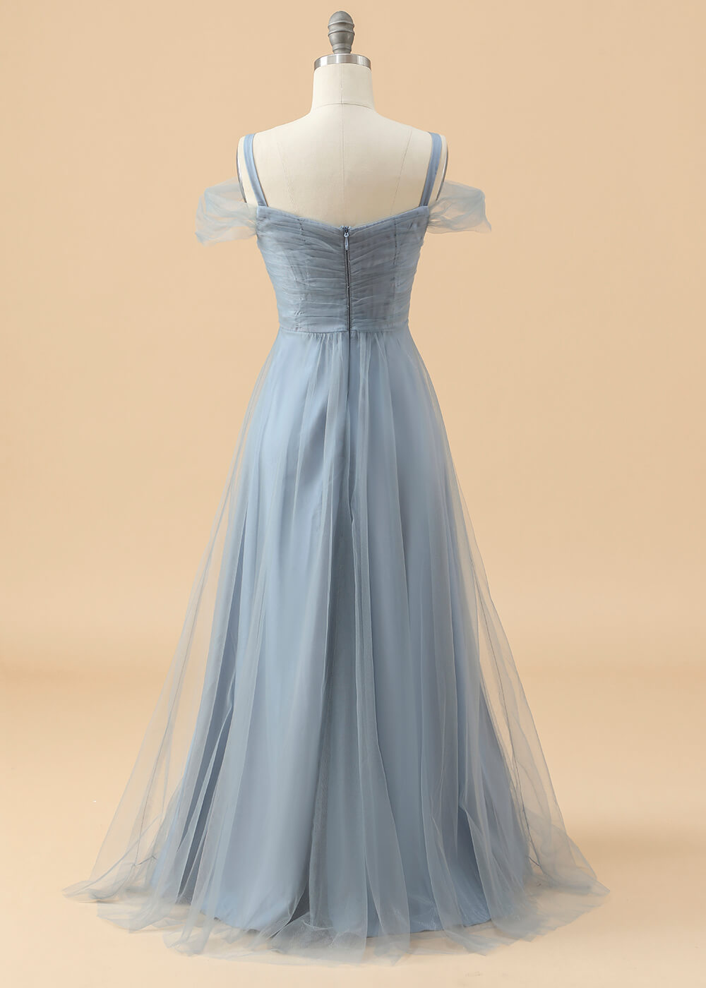 Sweetheart Neck Pleated Strap Junior Bridesmaid Dress