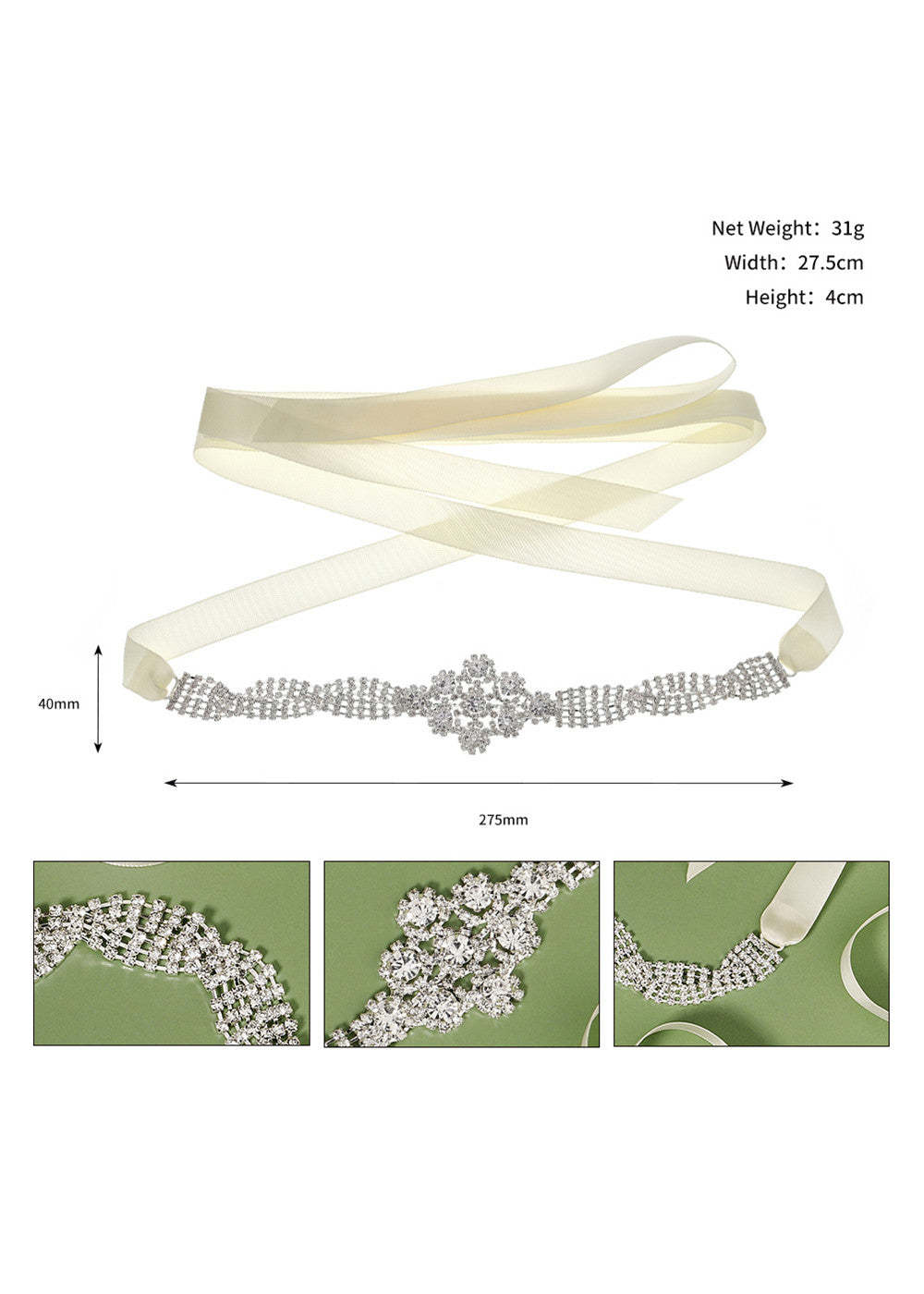 Bridal Sash Wedding Dress Belt