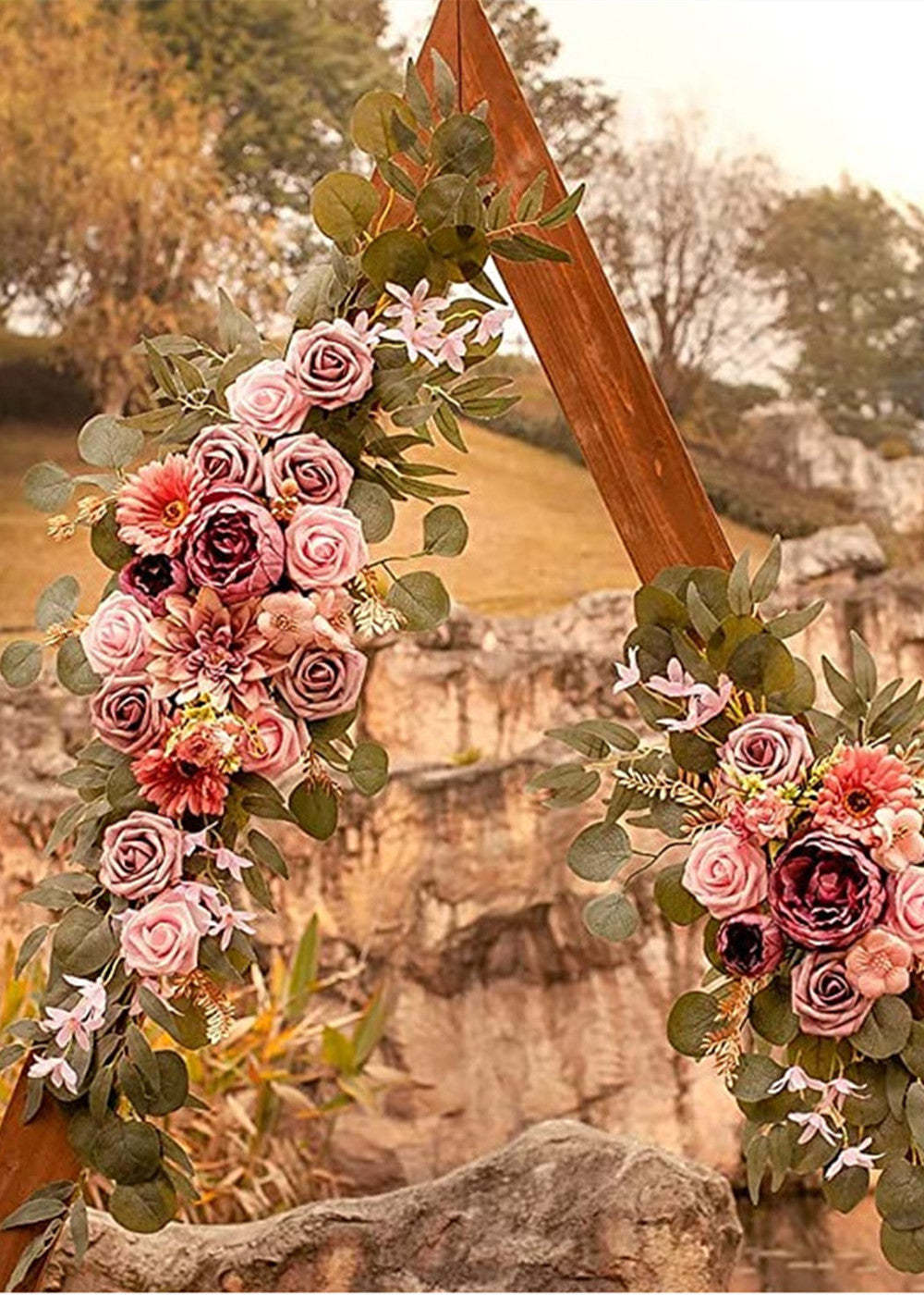 Rose Eucalyptus Flower Swag