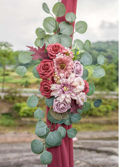 Rose Eucalyptus Flower Swag