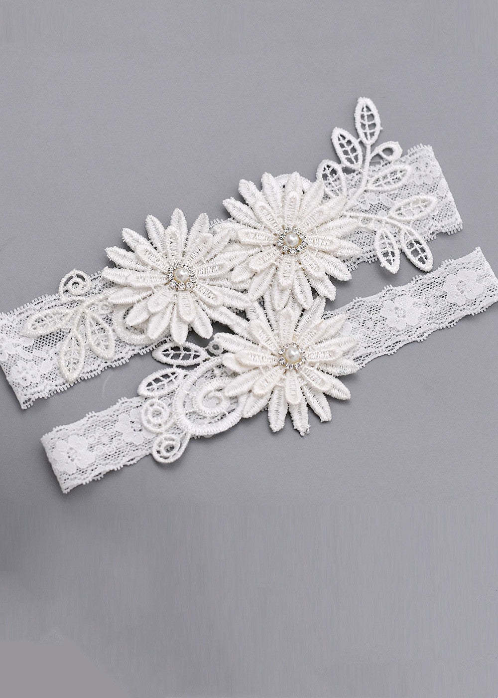 Wedding Stretch Lace Garter Set
