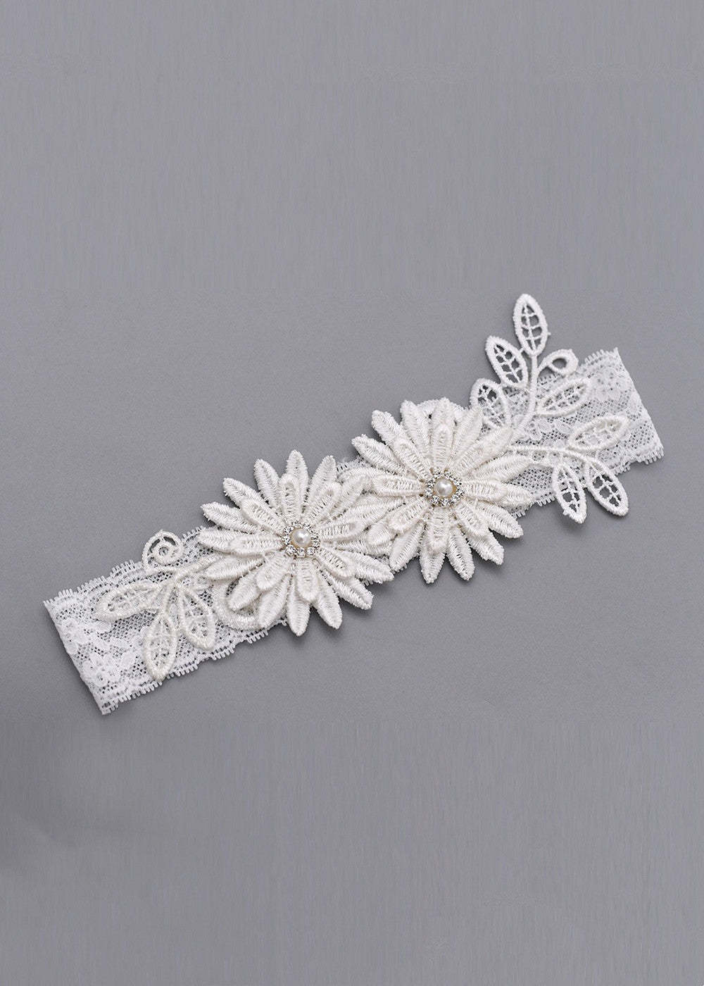 Wedding Stretch Lace Garter Set