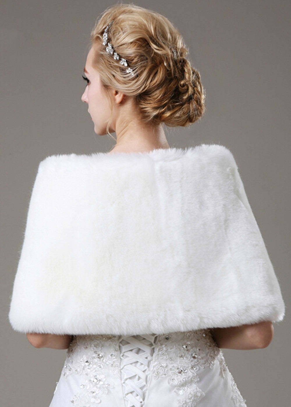Wedding Faux Fur Bridal Wrap