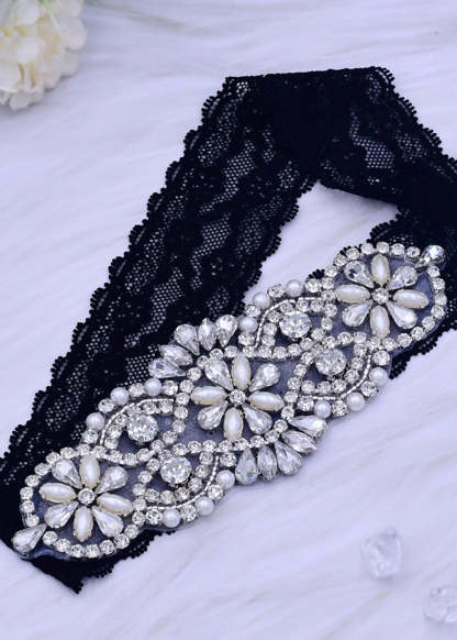 Crystal Rhinestones Wedding Garter Set