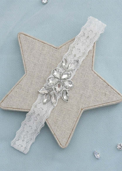 Crystal and Lace Bridal Garter