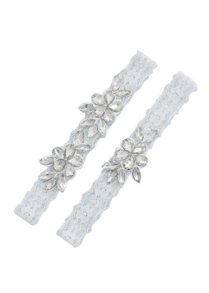 Crystal and Lace Bridal Garter