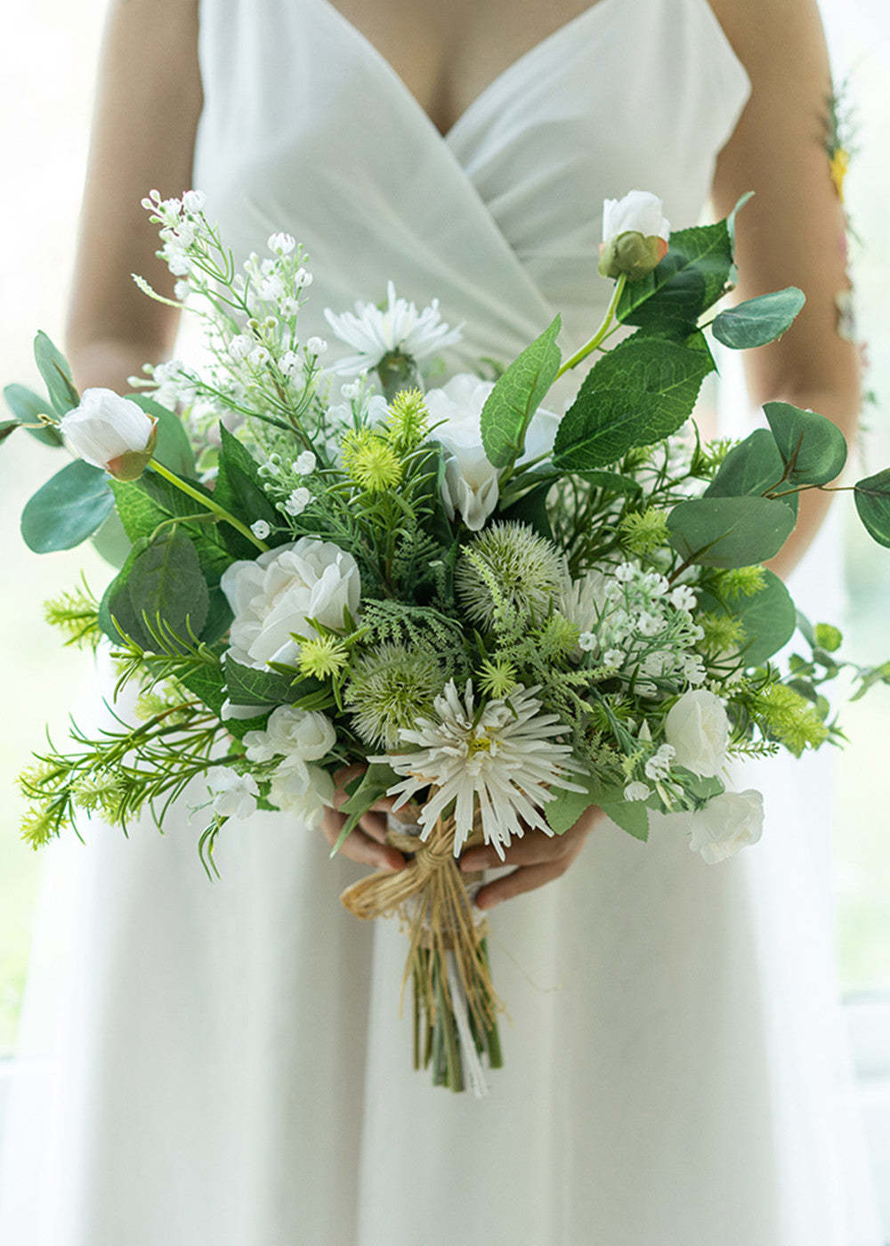 Green Wedding Flower Bouquet