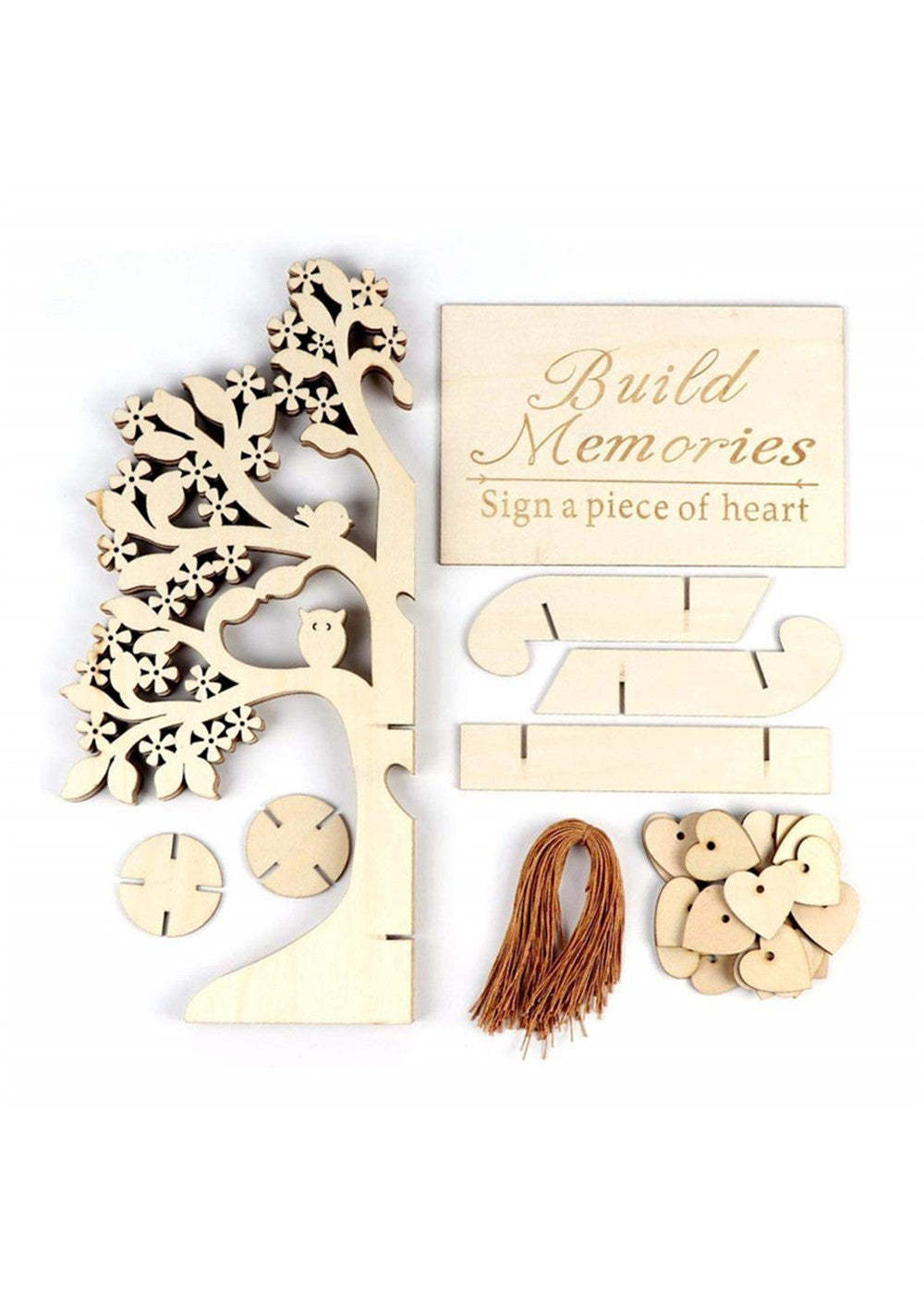 Wood Wedding Guest Book Tree