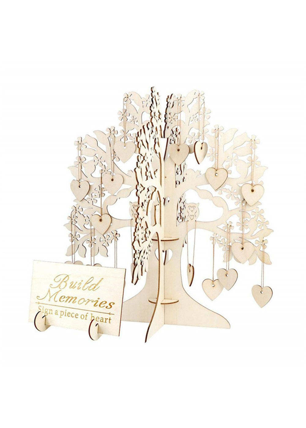 Wood Wedding Guest Book Tree