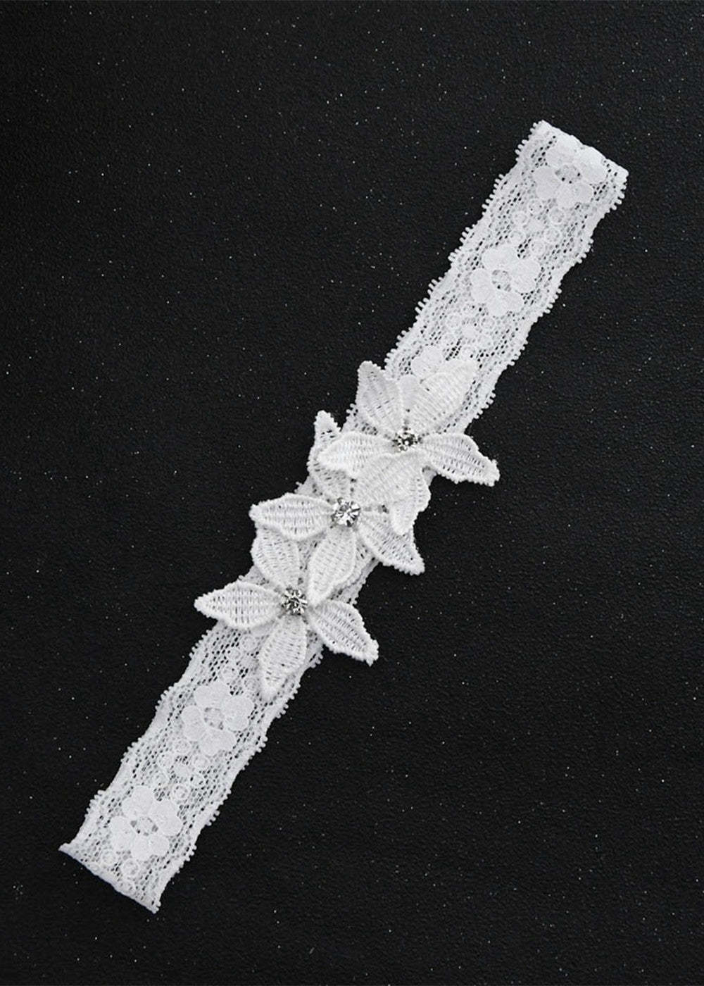 Romantic Flower Corded Lace Wedding Garter